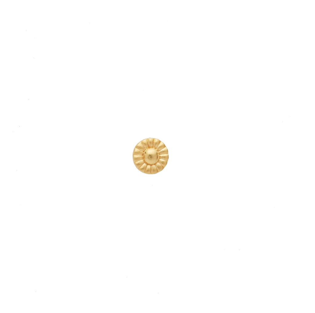 22Ct Round Floral Gold Earrings