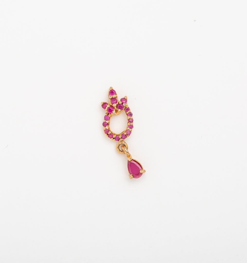 Ruby Dangle Fashion Earrings