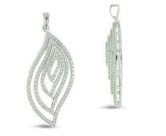 Leafy Diamond Light Weight Pendant