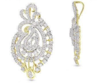 Tri Dangle Light Weight Diamond Pendant