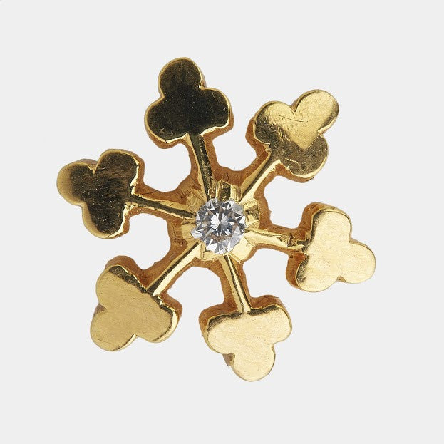 Sparkling Bloom Single Stone Diamond Studs