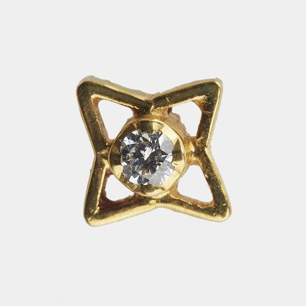 Riana Bloom Single Stone Diamond Studs