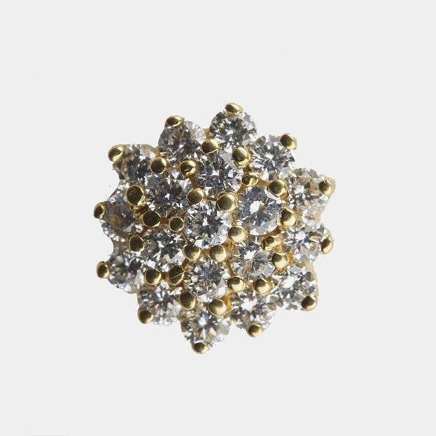 Rose Layered Diamond Studs