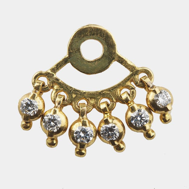 Janet Circle Diamond Earring Attachment