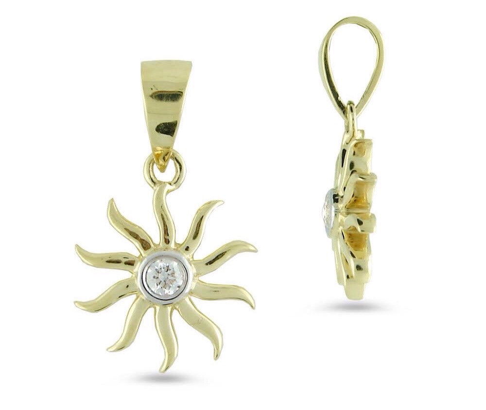 Surya Fancy Light Weight Diamond Pendant