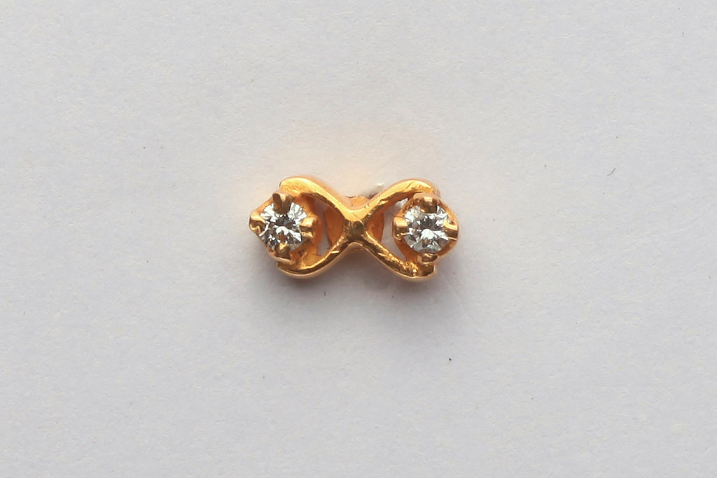 Trendy Bow Diamond Studs