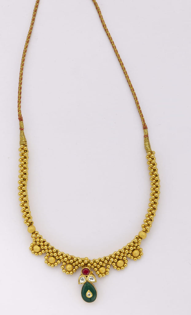 Eris Traditional Beaten Gold Necklace