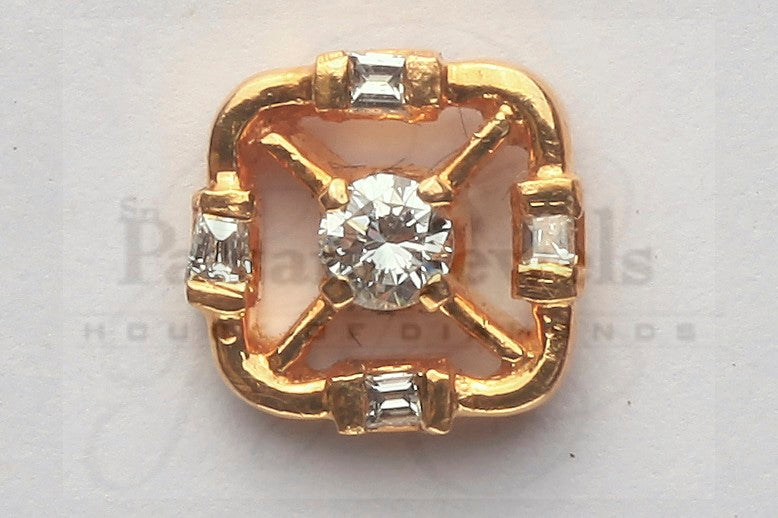 Delyth Square Diamond Studs