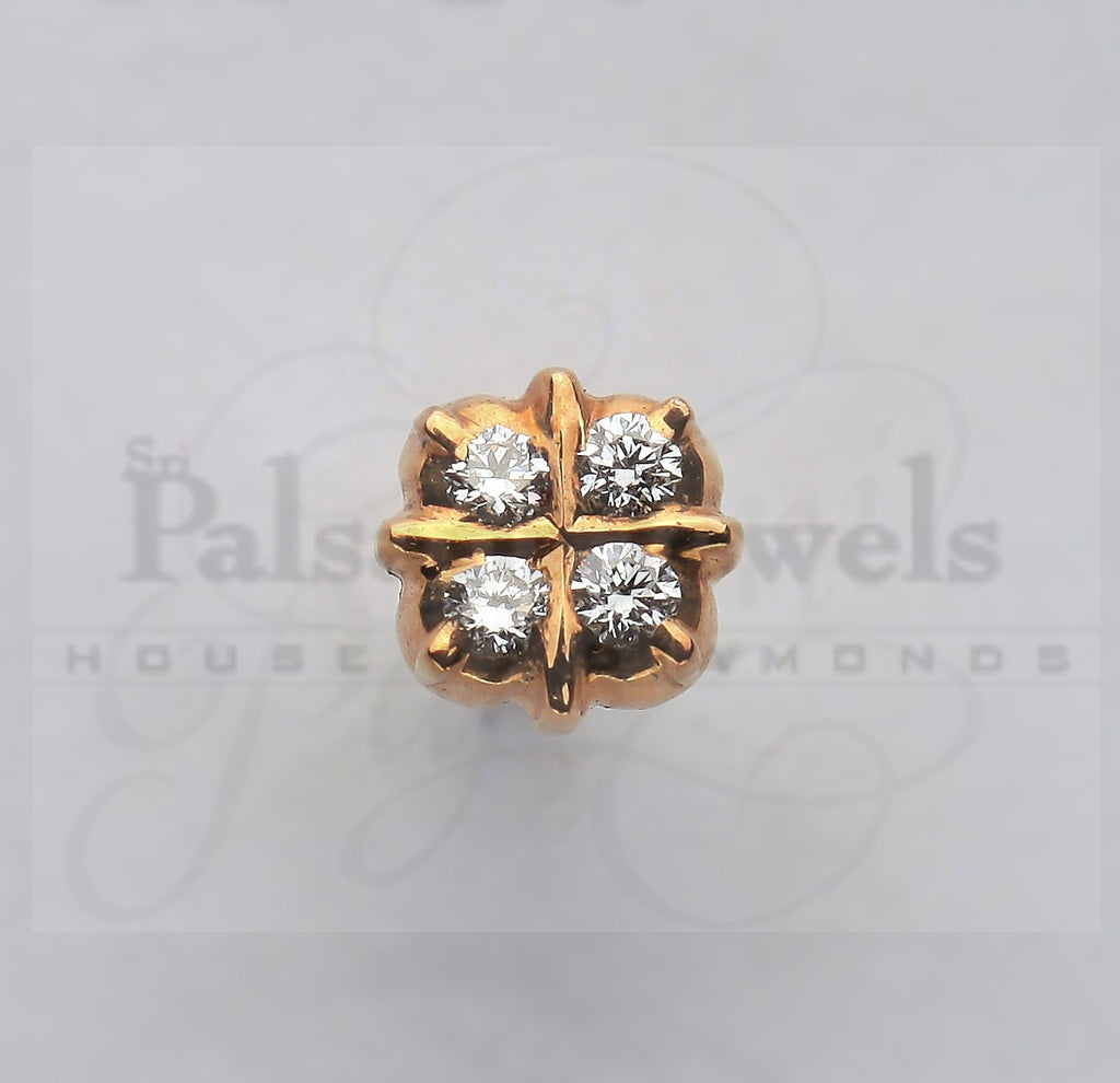 Four Square Diamond Nose Pin