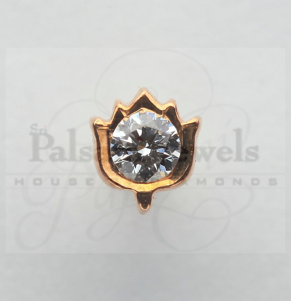 Lotus Diamond Nose Pin