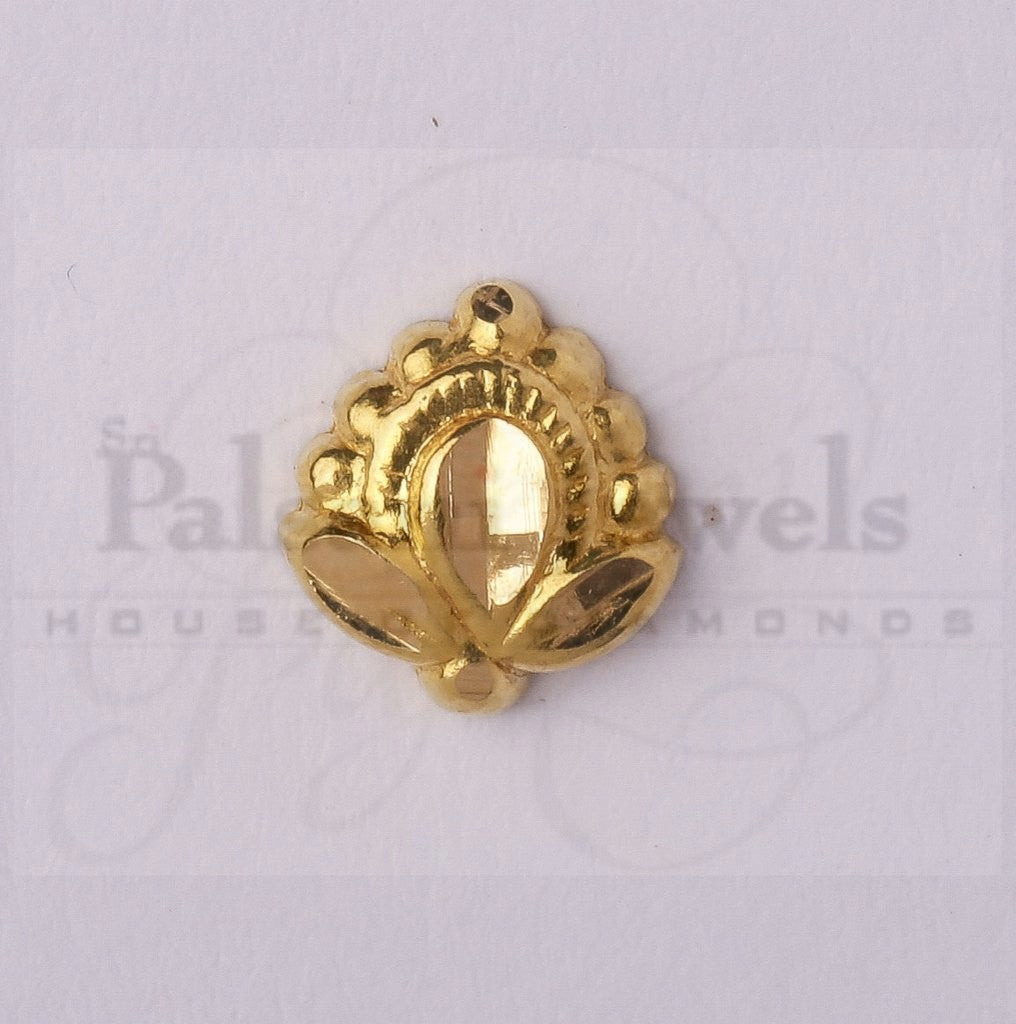 Double Sided Leaf Gold Nose Pin