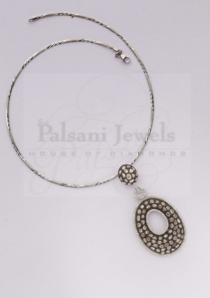Thea Trellis Diamond Pendant