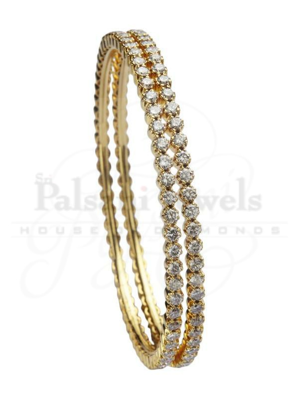 Glenda Circular Diamond Bangles