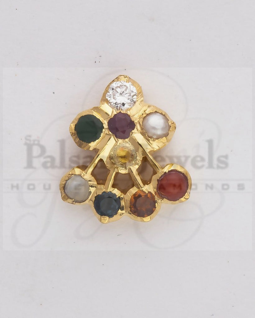 Navratna Pointer Diamond Studs