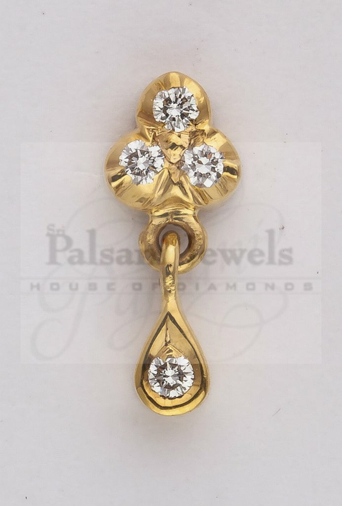 Dainty Dangle Diamond Studs