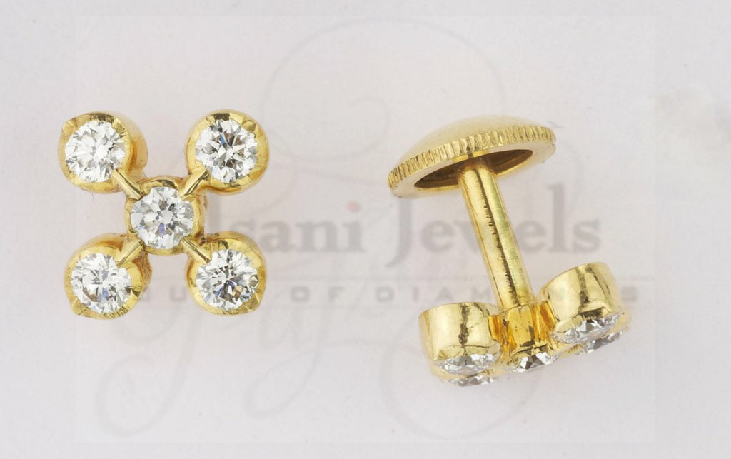 Five Perfect Point Diamond Studs
