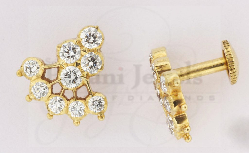 Snowflake Diamond Studs