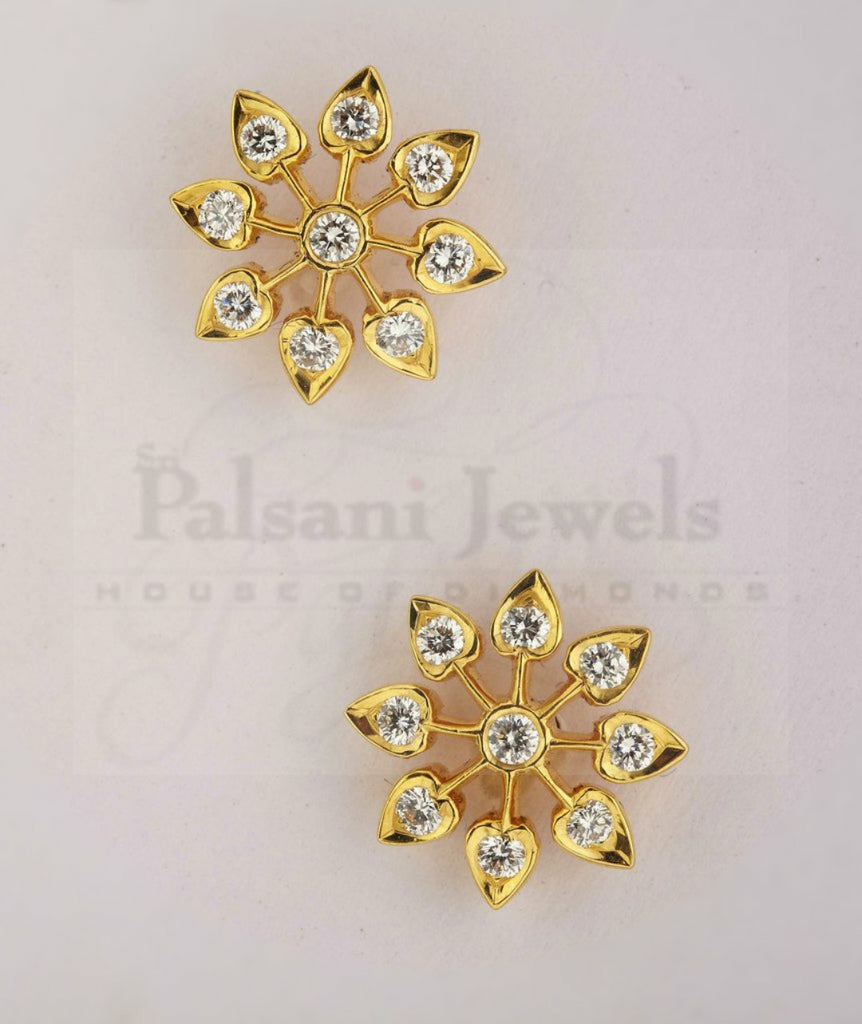 Floral Lottie Diamond Studs