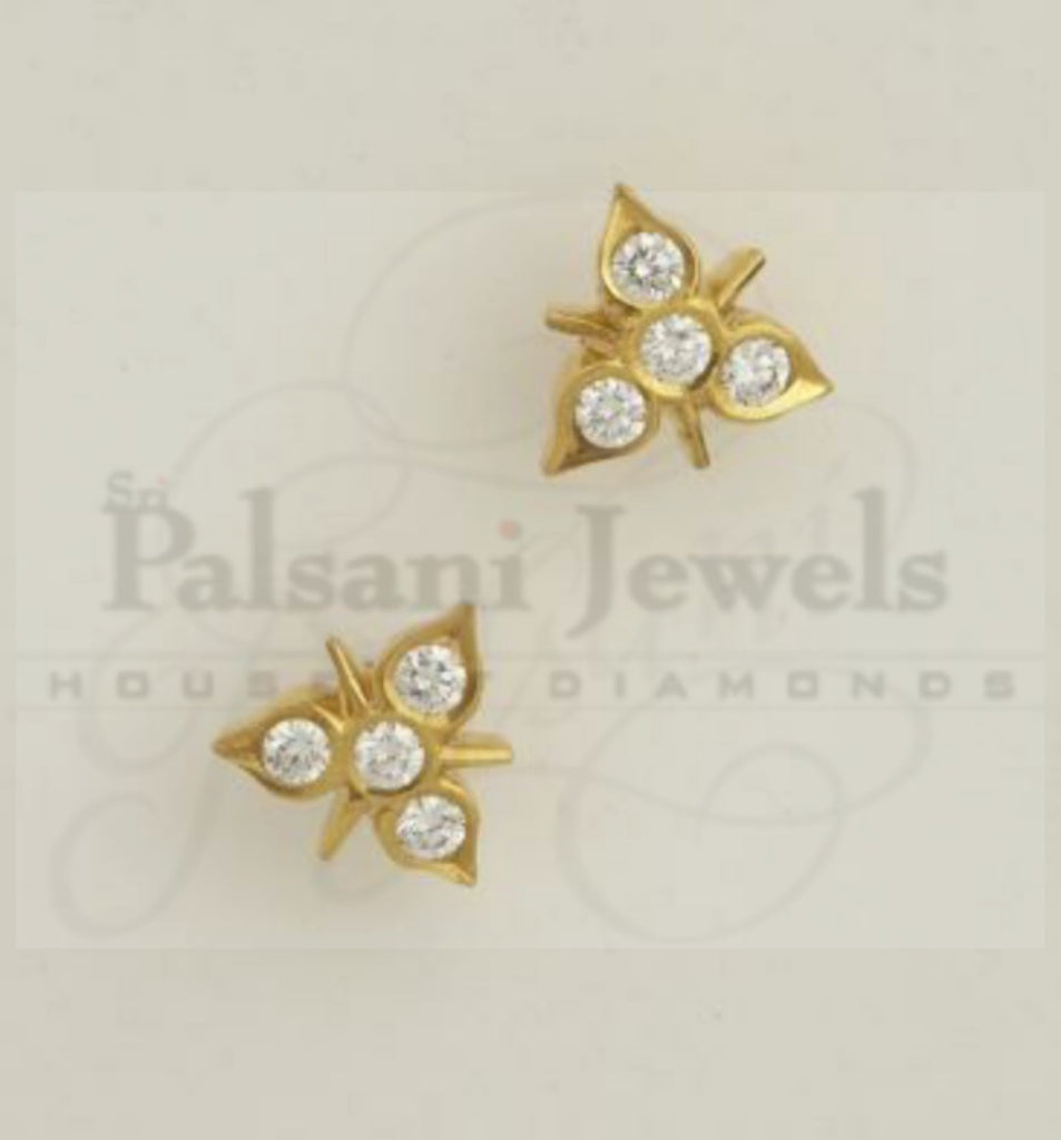 Waterleaf Diamond Studs