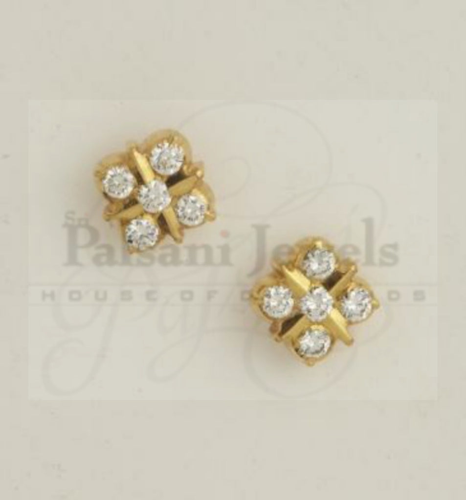 Ana Square Diamond Studs