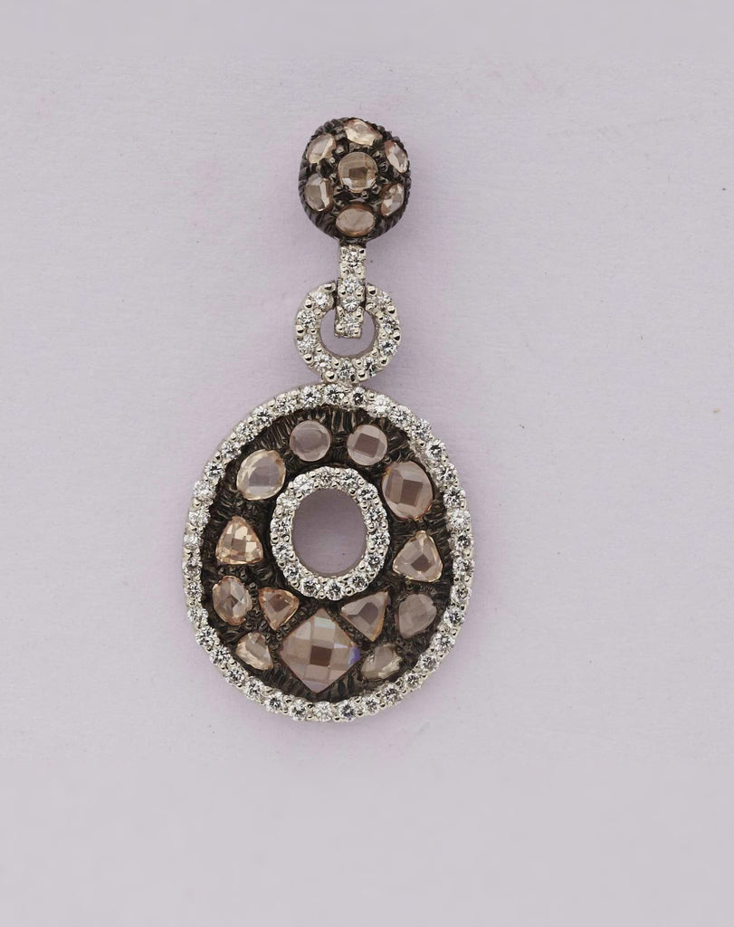 Oris Oval Diamond Earrings
