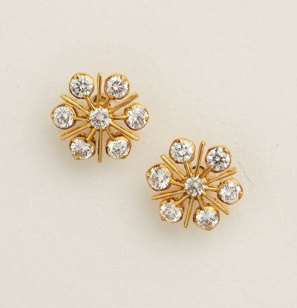 Kitui Floral Diamond Studs