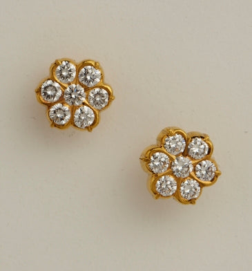 Flower Galaxy Diamond Studs