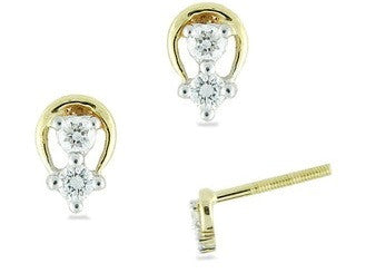 Flower Cave Light Weight Diamond Earrings