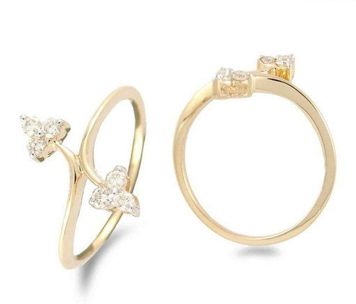 Turning Away Light Weight Diamond Ring