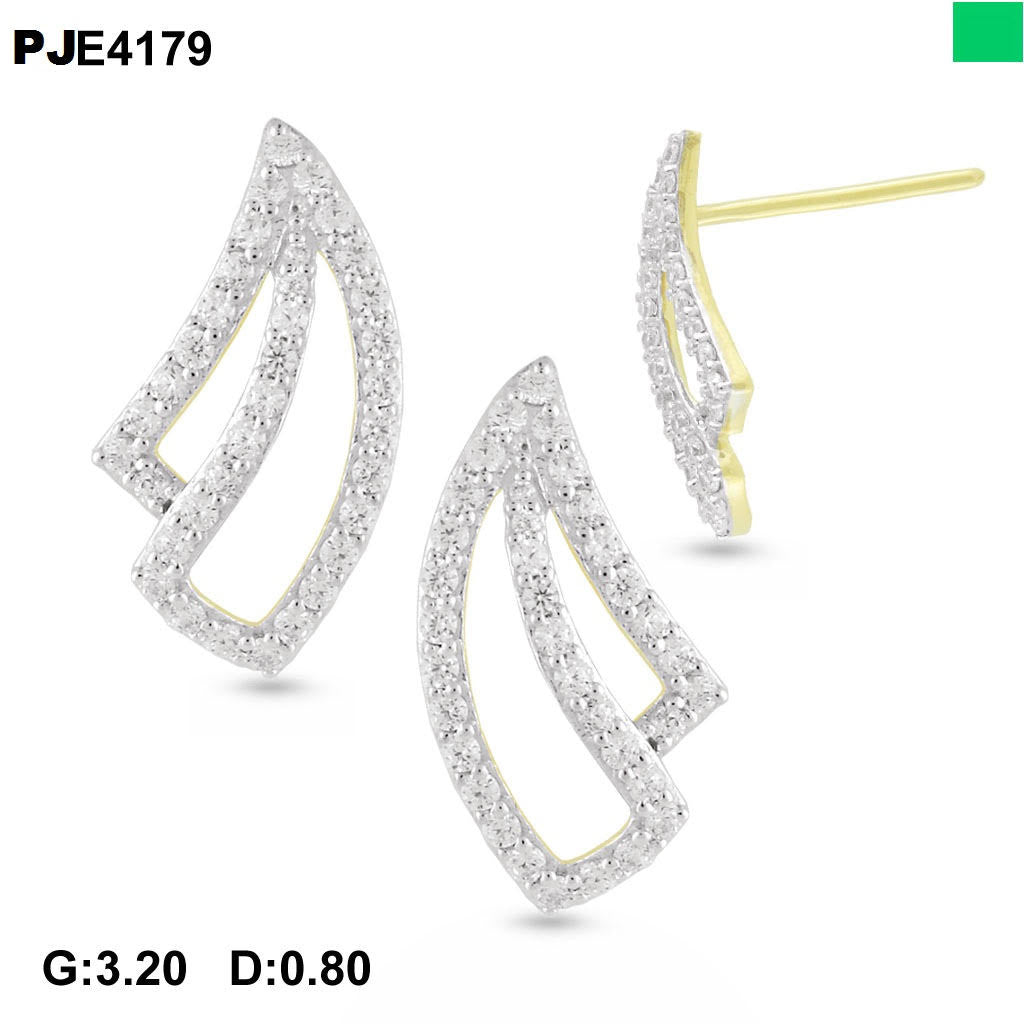 Asani Leaf Light Weight Diamond Earring
