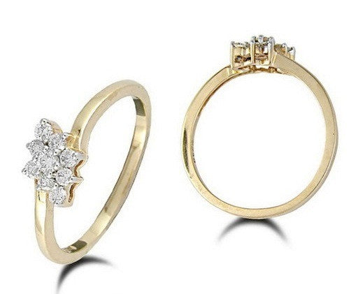Tangy Flower Light Weight Diamond Ring