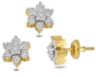 Pretty Petal Light Weight Diamond Earrings