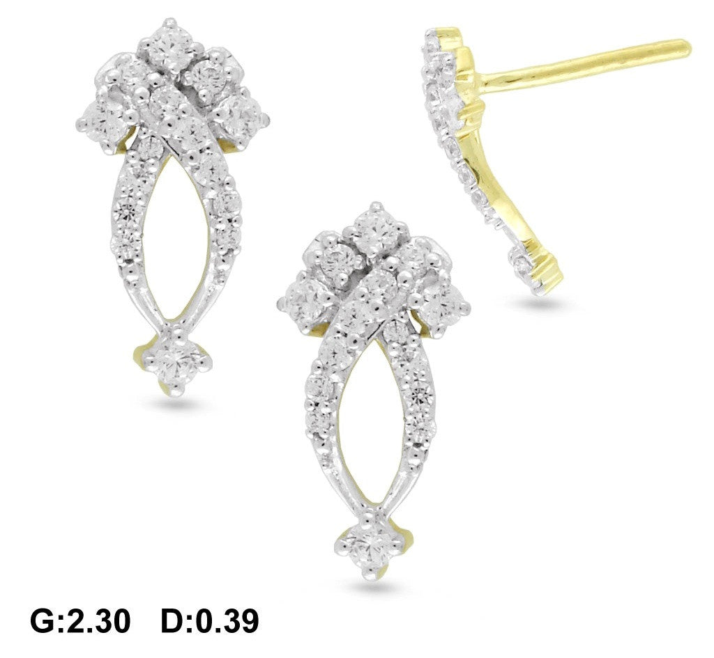 Perfect Oval Light Weight Diamond Earrings
