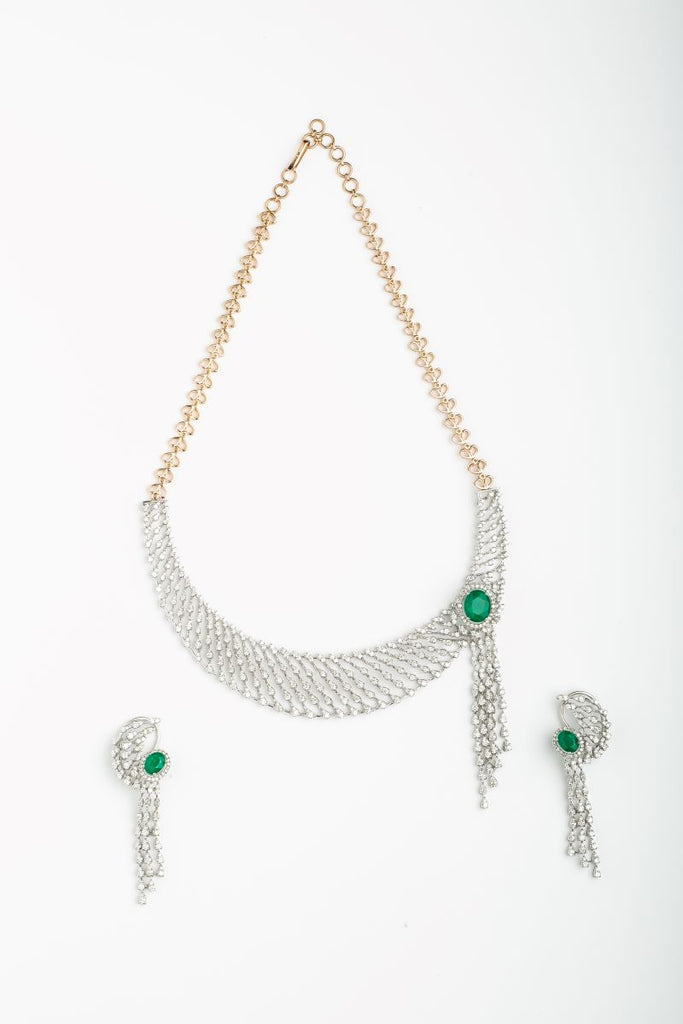 18K Aura Diamond Necklace Set
