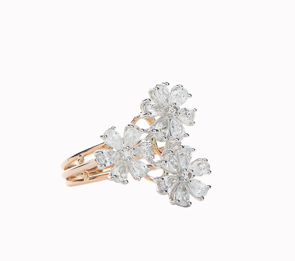 Adny Floral Diamond Ring