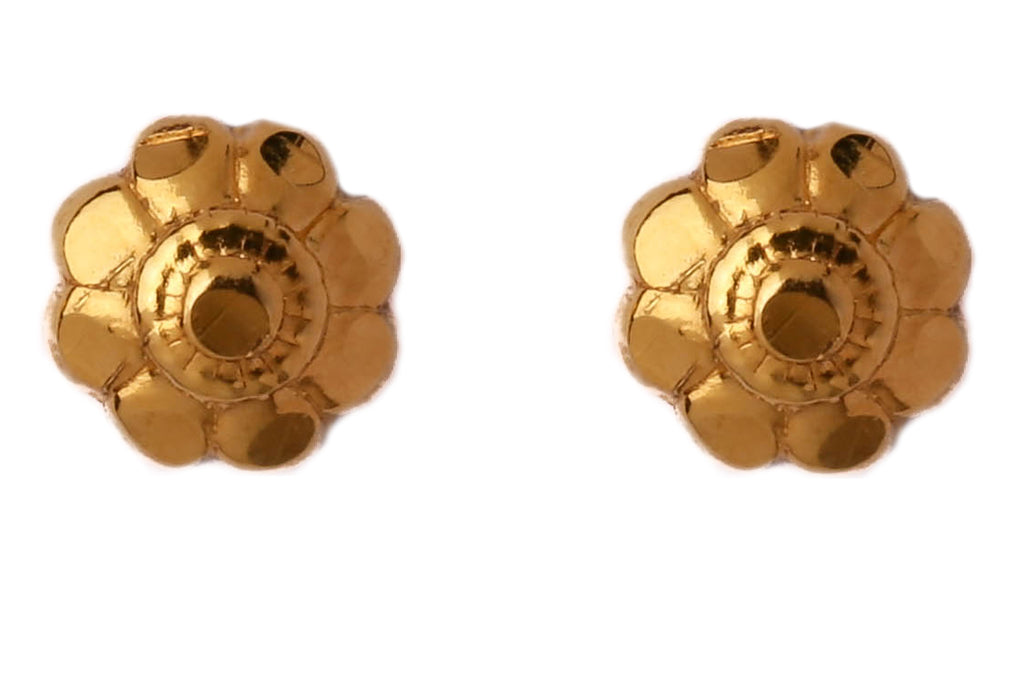 Traditional Flower Gold Studs