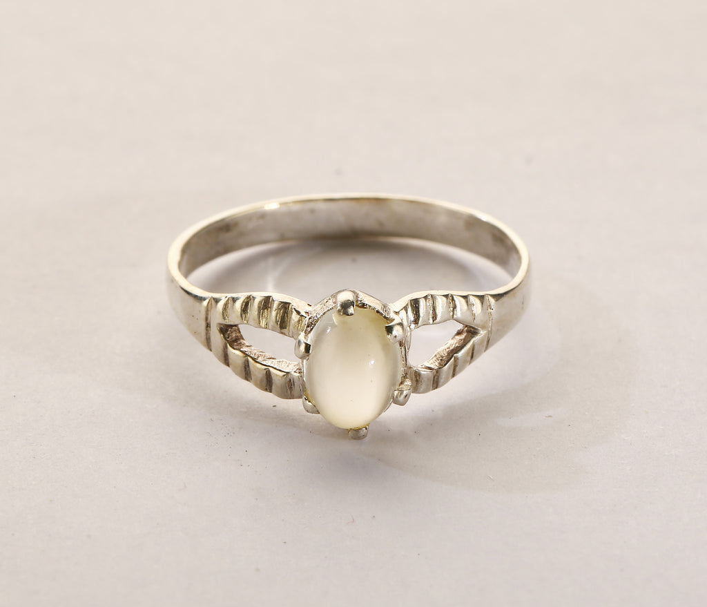 Moonstone Silver Ring