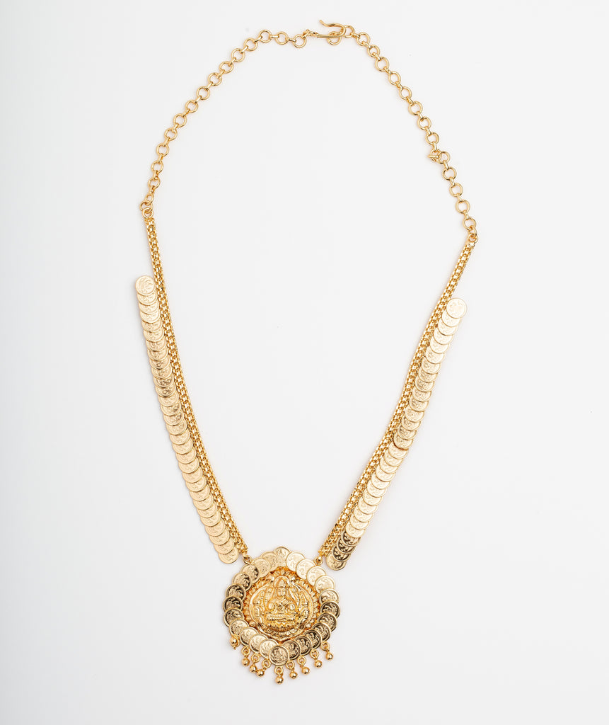 Coin Style Fashion Temple Necklace