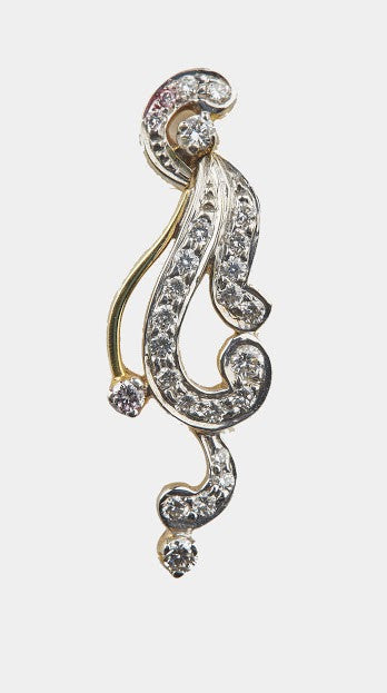 Lady Orchid Multi Stone Diamond Earrings