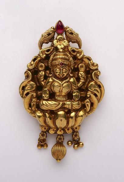 Lakshmi Triple Dangle Nakshi Pendant