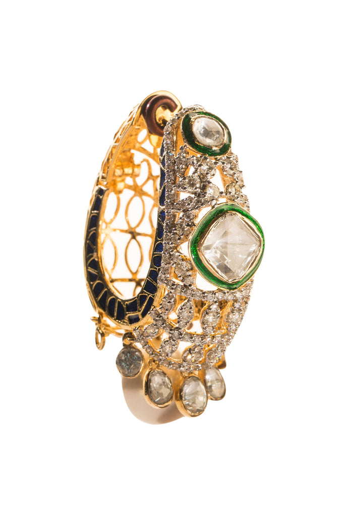 Cuba Oval Diamond Earrings