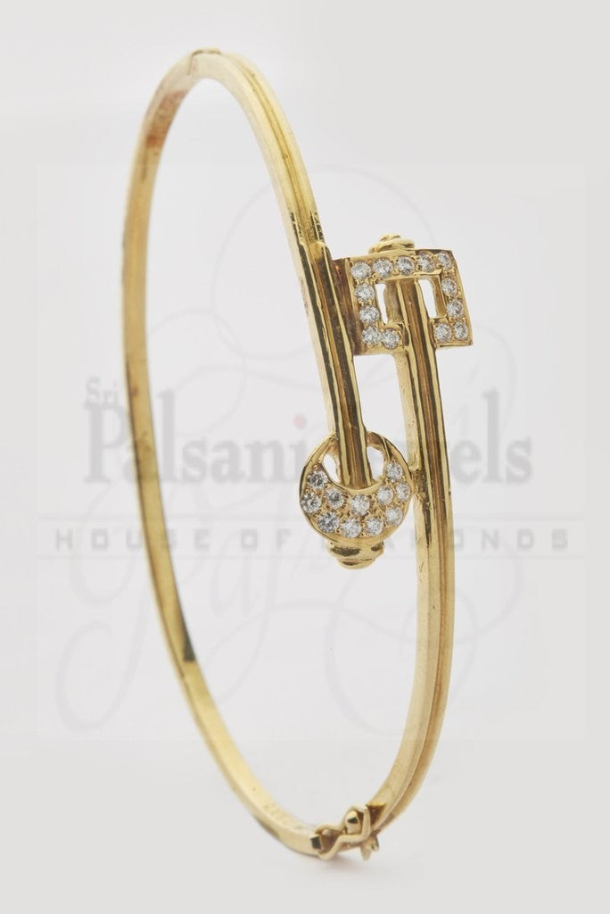 Square Circular Diamond Bracelet