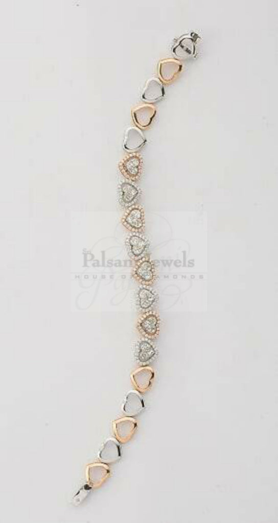 Amber Heart Diamond Bracelet