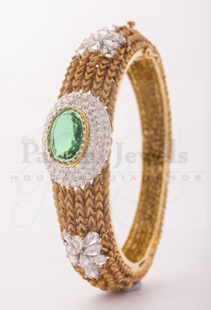 Hallie Green Diamond Bracelet