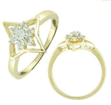Floral Surya Light Weight Diamond Ring