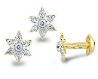 Perfect Flower Light Weight Diamond Earrings