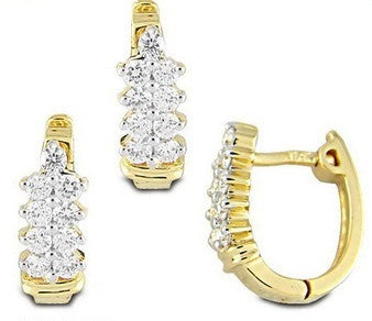 Perfect Hoop Diamond Earrings