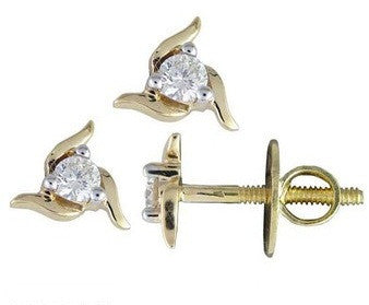 Curvy Trio Light Weight Diamond Earrings