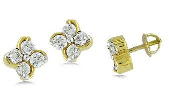 Stylish Floral Light Weight Diamond Earrings