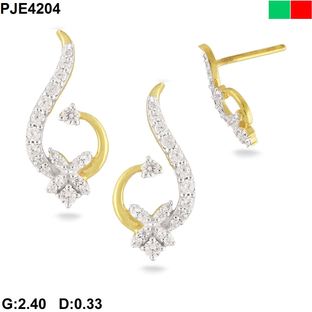 Felicia Charm Light Weight Diamond Earring